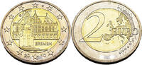 Bundesrepublik Deutschland / BRD 2 Euro Bremen Rathaus und Rolandstatue -