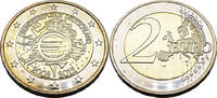 Bundesrepublik Deutschland / BRD 2 Euro 10. Jahrestag der Euroeinführung -