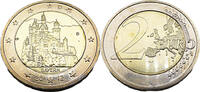 Bundesrepublik Deutschland / BRD 2 Euro Bayern Schloss Neuschwanstein -