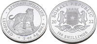 Somalia 100 Schilling / 1 Oz African Wildlife - Leopard -