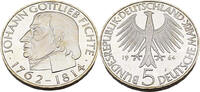 Bundesrepublik Deutschland / BRD 5 Deutsche Mark 150. Jahrestag - Tod von Gottlieb Fichte,J.393 -