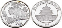 China 10 Yuan / 1 Oz Panda Münze, kleines Datum -
