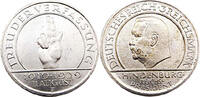 Weimarer Republik 3 Reichsmark 10 Jahre Weimarer Verfassung,J.340 -