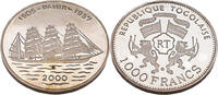 Togo 1000 Francs Serie Segelboote, Pamir -