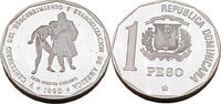Dominikanische Republik 1 Peso / 1 Oz Kolumbus' Vorstellung von einem Indianer -