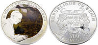 Benin 500 Francs CFA / 1/2 Oz. 58 Jahre des Vatikanstaates -