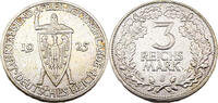 Weimarer Republik 3 Reichsmark 1000 Jahre Rheinlande Deutschland -