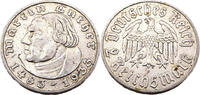Drittes Reich 2 Reichsmark 450 Jahre Geburt Martin Luther,J.352 -