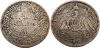 Kaiserreich 1 Mark 1 Reichsmark,J.17 -