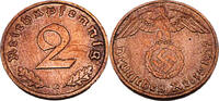 Drittes Reich 2 Reichspfennig 2 Pfennig, J.362, 1937 G -