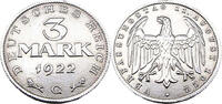 Weimarer Republik 3 Mark 3 Mark, J.303 -