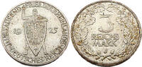 Weimarer Republik 3 Reichsmark 1000 Jahre Rheinlande Deutschland,J.321 -