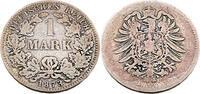 Kaiserreich 1 Mark 1 Reichsmark,J.9, 1873 B -