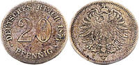 Kaiserreich 20 Pfennig 20 Pfennig,J.5 1874 G -