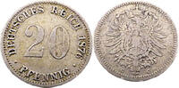 Kaiserreich 20 Pfennig 20 Pfennig,J.5 1876 C -