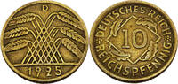 Weimarer Republik 10 Reichspfennig 10 Pfennig, J.317 -