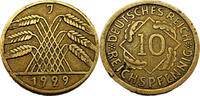Weimarer Republik 10 Reichspfennig 10 Pfennig, J.317 -