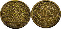 Weimarer Republik 10 Reichspfennig 10 Pfennig, J.317 -