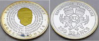 Togo 250 Francs Serie: German politics - Bundespräsident Horst Köhler - vergoldeter Kopf -