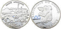Kongo 1000 Francs Afrikanische Fauna -