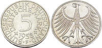 Bundesrepublik Deutschland / BRD 5 Deutsche Mark BRD 5,-DM, J.387 1958 F -