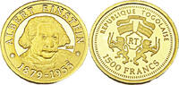 Togo 1500 Francs Albert Einstein -
