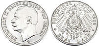 Kaiserreich Baden 3 Mark Friedrich II.1908 G,J.39 -