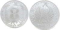 Bundesrepublik Deutschland / BRD 10 Euro 125 Jahre Strahlen elektrischer Kraft - Heinrich Hertz -
