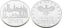 Bundesrepublik Deutschland / BRD 10 Euro 1000 Jahre Stadt Leipzig -