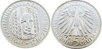 Bundesrepublik Deutschland / BRD 5 Deutsche Mark 250. Todestag von Gottfried Wilhelm Leibniz,J.394 -