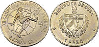 Kuba 1 Peso Fußball-Weltmeisterschaft 1982 -