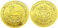 Gabun 1000 Francs 60 Jahre Krügerrand -