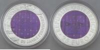 Österreich 25 Euro 50 Jahre Fernsehen - Niob - 25€ - In Münzkapsel. -
