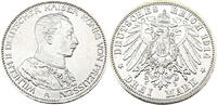 Kaiserreich Preu&szlig;en 3 Mark 1914 A Wilhelm II. Deutscher Kaiser K&ouml;nig von... 47,95 EUR  Excl. 13,95 EUR Verzending