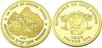 Elfenbeinküste 1500 Francs Weltwunder der Moderne / Machu Picchu -