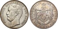 Baden Taler Friedrich I. 1852 - 1907 -