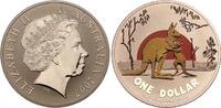 Australien 1 Dollar Känguruh in Farbe -