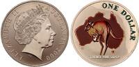 Australien 1 Dollar Känguruh in Farbe -