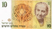 Israel 10 Shekel 10 Shekel 1992 "Golda", Bank Israel -