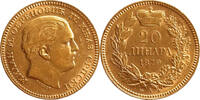 Serbia 20 Dinara 1879 Gold 20 Dinara, Serbia, Very Rare -
