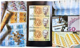 Israel 10.000 Shekel Sheet 3 Banknotes of 10.000 Shekel, Golda 1984, Israel, Very Scarce -