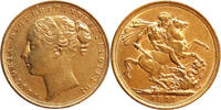 Great Britain Sovereign 1871 Gold Sovereign, Great Britain, Victoria -