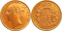 Great Britain Sovereign 1872 Gold Sovereign "Die Number 3", Great Britain, Scarce, UNC -