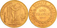 France 100 Francs 1907 Gold 100 Francs, France, Lucky Angel, Beautiful -