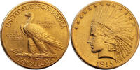 United States 10 Dollar 1915-S Gold 10 Dollar "Indian Head" United States, Very Rare -