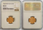 Italy 10 Lire 1863 Gold 10 Lire, Italy, Victor Emmanuel II, NGC MS-63 -