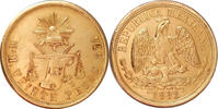 Mexico 20 Pesos 1882 Gold 20 Pesos Mexico, Rare -
