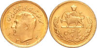 Iran 1/2 Pahlavi 1354(1975) Gold 1/2 Pahlavi, Reza Pahlavi, Rare Date -