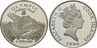Cook Islands, 2 Dollars Weißkopfseeadler - Olympic National Park, -
