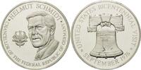 USA, Medaille Zum USA-Besuch Helmut Schmidts, -